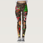 Kerstman Snowman Vrouwen Leggings (Voorkant)