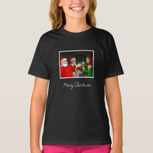 Kerstman Speelgoed Werkplaats T-shirt