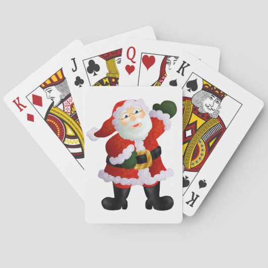 Kerstman Speelkaarten (Achterkant)