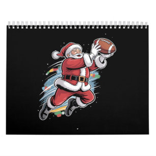 Kerstman speelt American Football Kerstmis Kalender