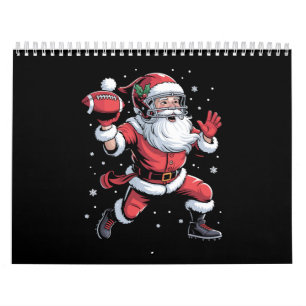 Kerstman speelt Amerikaans Football Kerst Kalender