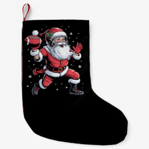Kerstman speelt Amerikaans Football Kerst Kleine Kerstsok