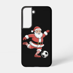 Kerstman Speelt Voetbal Kerst Sport Samsung Galaxy Hoesje