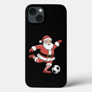 Kerstman Speelt Voetbal Kerstsport iPhone 13 Hoesje