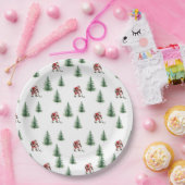 Kerstman spelen Hockey Servet Gift Kerstfeest Papieren Bordje (Feest)