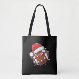 Kerstman sporten Kerstmis American Football liefhe Draagtas