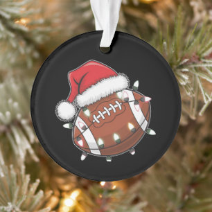 Kerstman sporten Kerstmis American Football liefhe Ornament