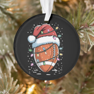 Kerstman sportief kerst American Football Speler Ornament