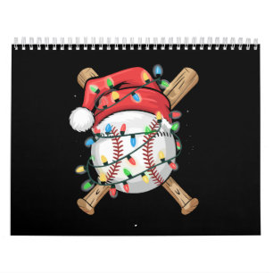 Kerstman sportieve kerstbalspeler kalender