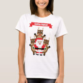 Kerstman Squad Rendier Grappig T-shirt (Voorkant)