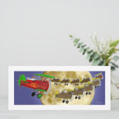 Kerstman squadron feestdagenkaart (Staand voorkant)