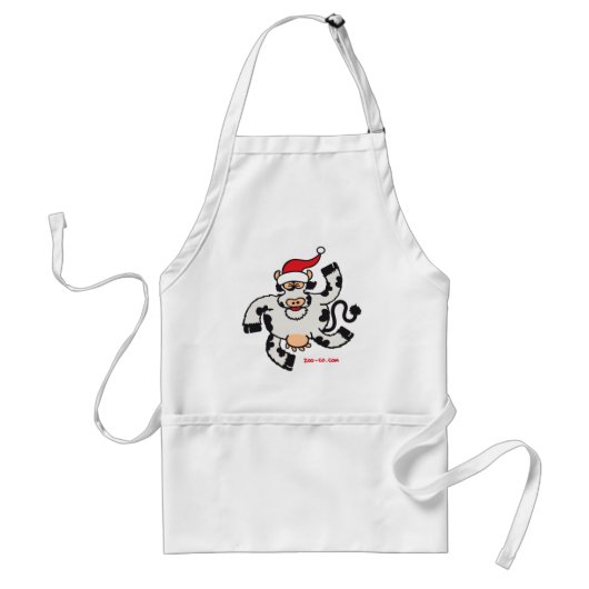 kerstman standaard schort (Voorkant)