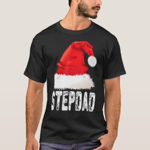 Kerstman Stepdad Santa Hat Xmas overeenkomende fam T-shirt