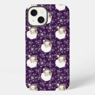 Kerstman & sterren uit grootmoeders tijd iPhone 13 hoesje