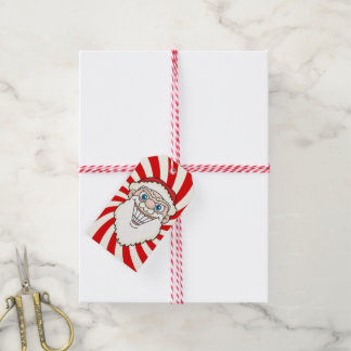 Kerstman stervormige Schroefbal Afbeeldingen Cadeaulabel