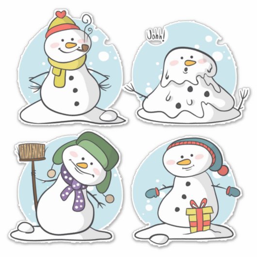 kerstman Sticker (Voorkant)
