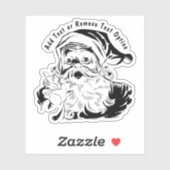  kerstman sticker (Vel)