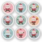 Kerstman sticker collectie (Voorkant)