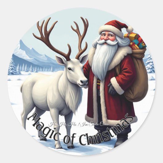 Kerstman Stickers (Voorkant)