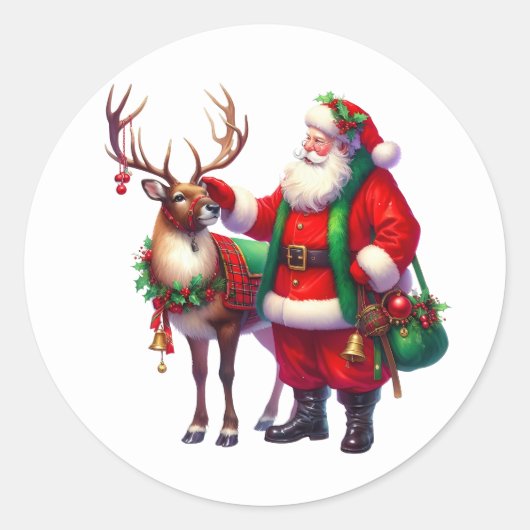 Kerstman Stickers (Voorkant)