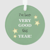 Kerstman stop hier alsjeblieft groen ornament (achterkant)