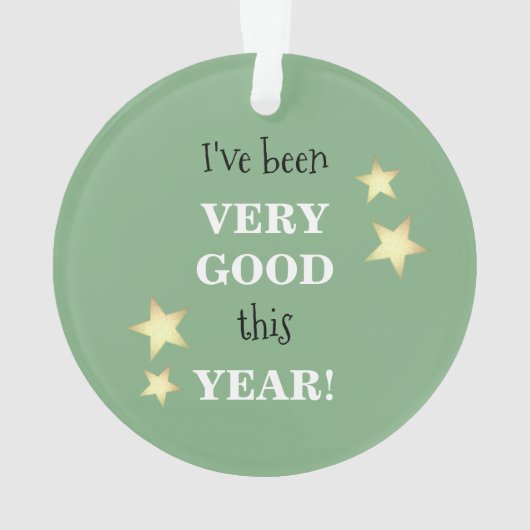 Kerstman stop hier alsjeblieft groen ornament (achterkant)