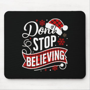 Kerstman Stop Niet Met Geloven Kerstbrief Muismat