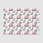 Kerstman Strand Tissuepapier (Voorkant)