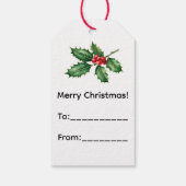 Kerstman Suiker Schedel Cadeaulabel (Achterkant)