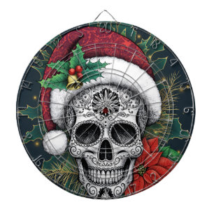 Kerstman Suiker Schedel Dartbord
