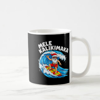 Kerstman surft Mele Kalikimaka Hawaiaanse Kerst Koffiemok