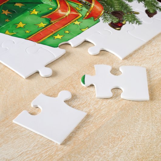 kerstman te groot legpuzzel (Zijkant)