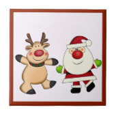 kerstman tegeltje (Voorkant)
