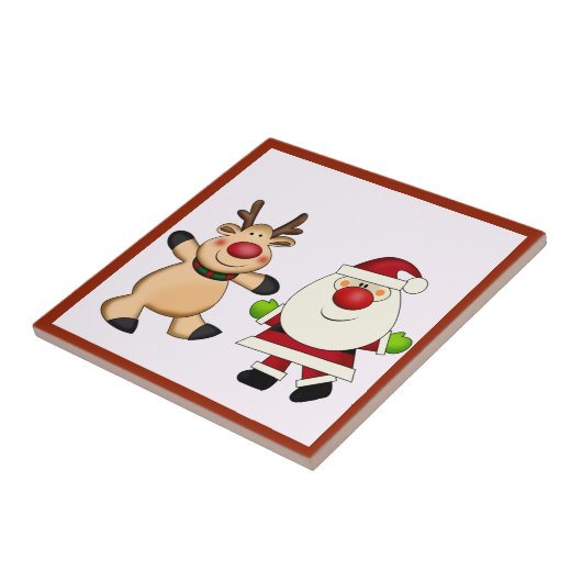 kerstman tegeltje (Zijkant)