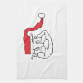 kerstman theedoek (Verticaal)