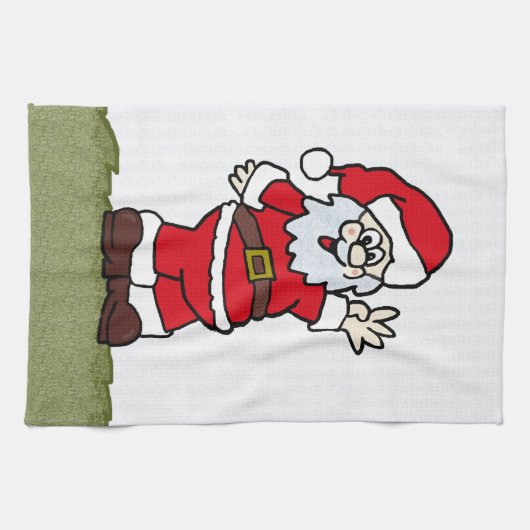 kerstman theedoek (Horizontaal)