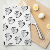  kerstman theedoek (Quarter Fold)