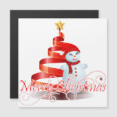 kerstman Thin Magnetic Kaart (Voorkant / Achterkant)