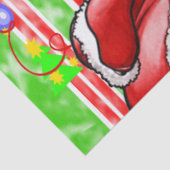 Kerstman Tissue Paper Teddy Bear Tissuepapier (Detail)