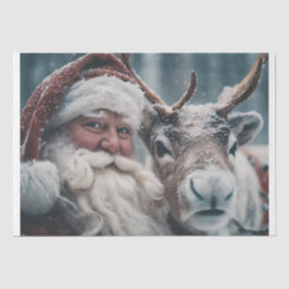 kerstman tissuepapier