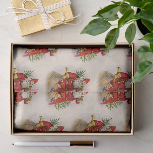  kerstman tissuepapier (Geschenk)