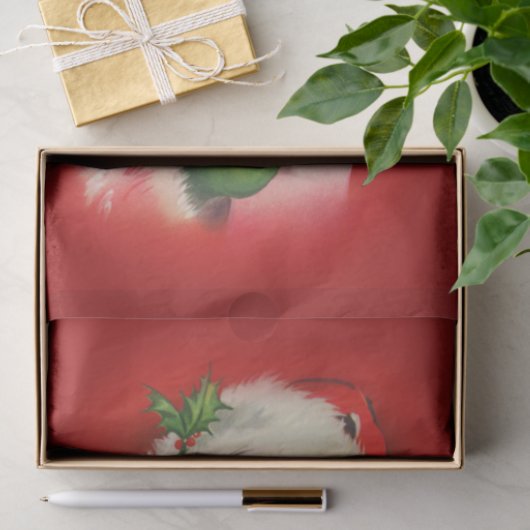  kerstman tissuepapier (Geschenk)