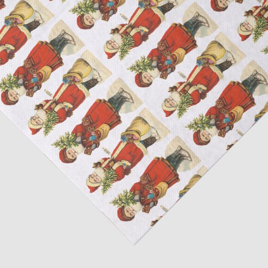  kerstman tissuepapier (Detail)