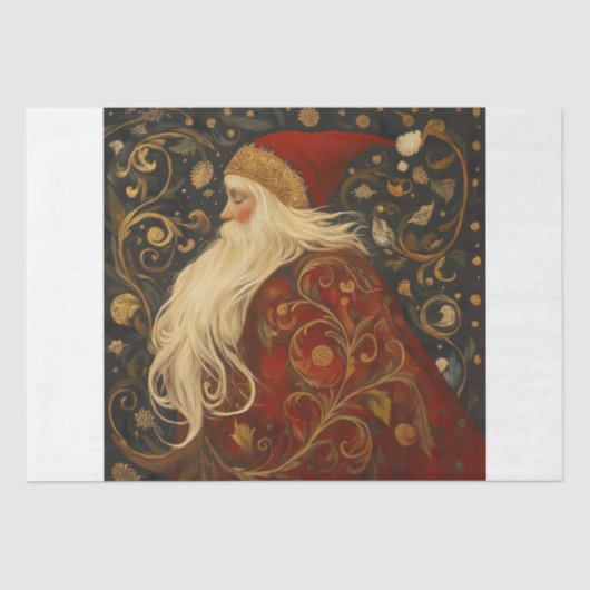 kerstman tissuepapier (Voorkant)