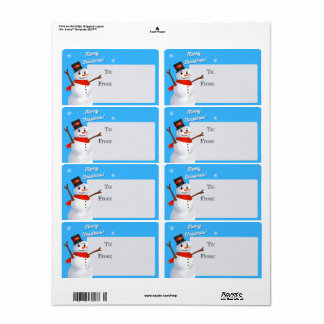 Kerstman tot etiketteermachine etiket