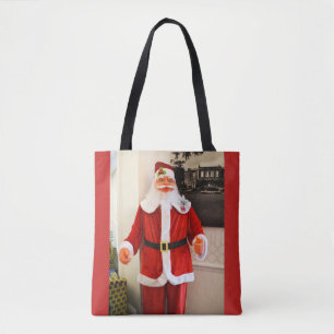 kerstman tote bag