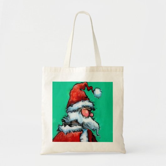 kerstman tote bag (Voorkant)