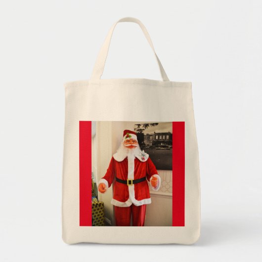 kerstman tote bag (Voorkant)