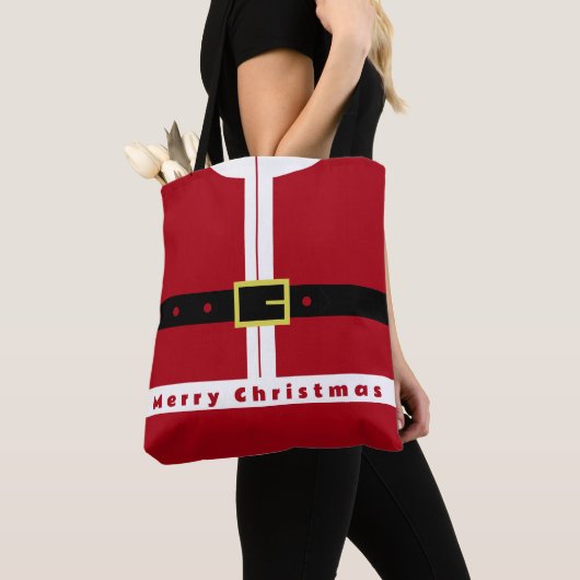 Kerstman Tote Tas (Dichtbij)
