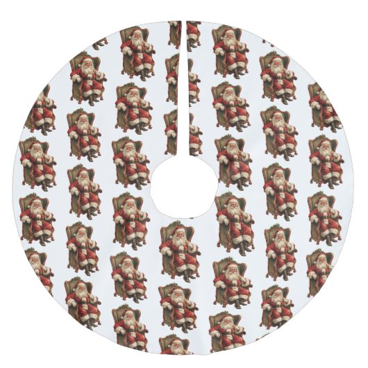  kerstman traditioneel kerstpatroon kerstboom rok (Voorkant)